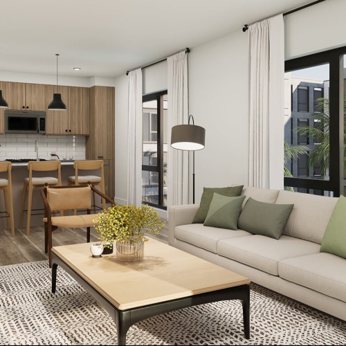 open concept living room