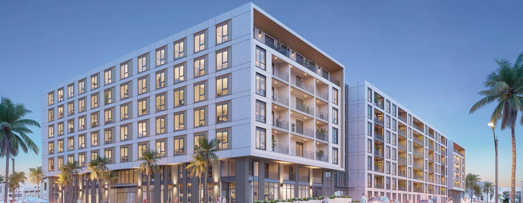 a large building with many windows