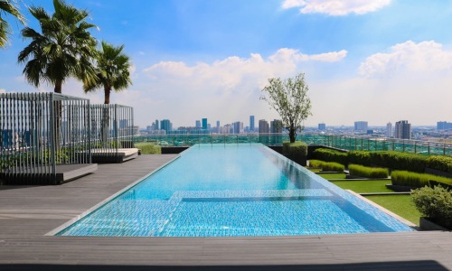 modern luxury apartment pool and amenities - premium apartment amenities