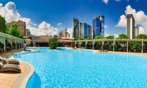 luxury apartment pool and amenities - Luxury apartments with amenities