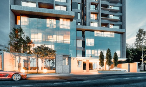 modern luxury apartment building - Apartments with premium amenities